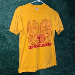 vintage 90s Chippewa Elementary 1996 Jerzees Shirt M Medina County School Ohio